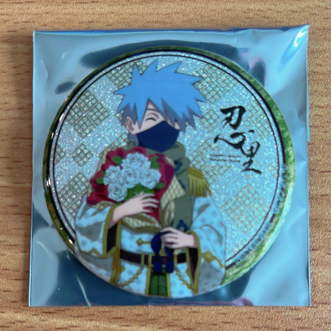 NARUTO 忍里　はたけカカシ　カカシ　缶バッジ　ニジゲンノモリ NARUTO 忍里 缶バッジ はたけカカシ はたけサクモ