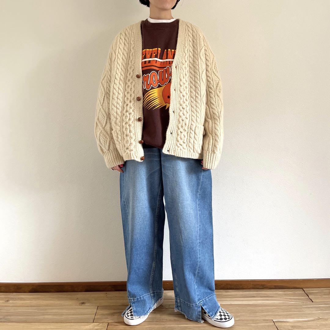 90’s Vintage aren kint cardigan くるみボタン