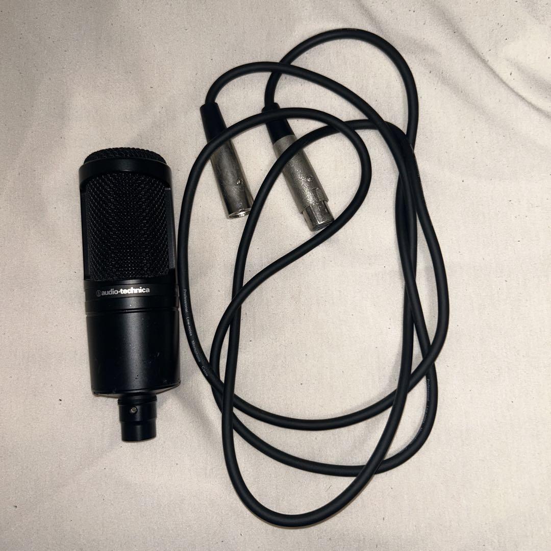 audio-technica AT2020 コンデンサーマイク マイク➕コード