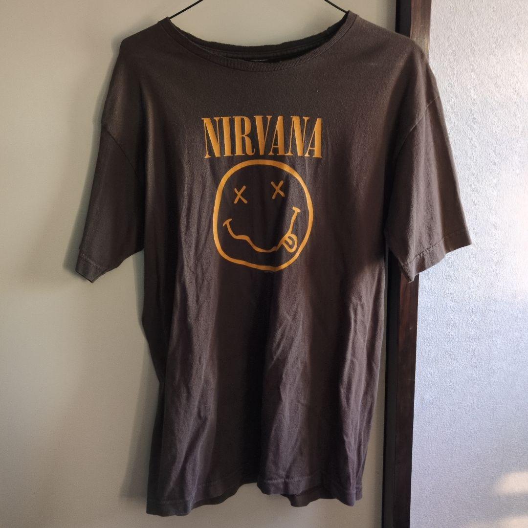 00s 2003 NIRVANA ロックTシャツ バンドTシャツ スマイル