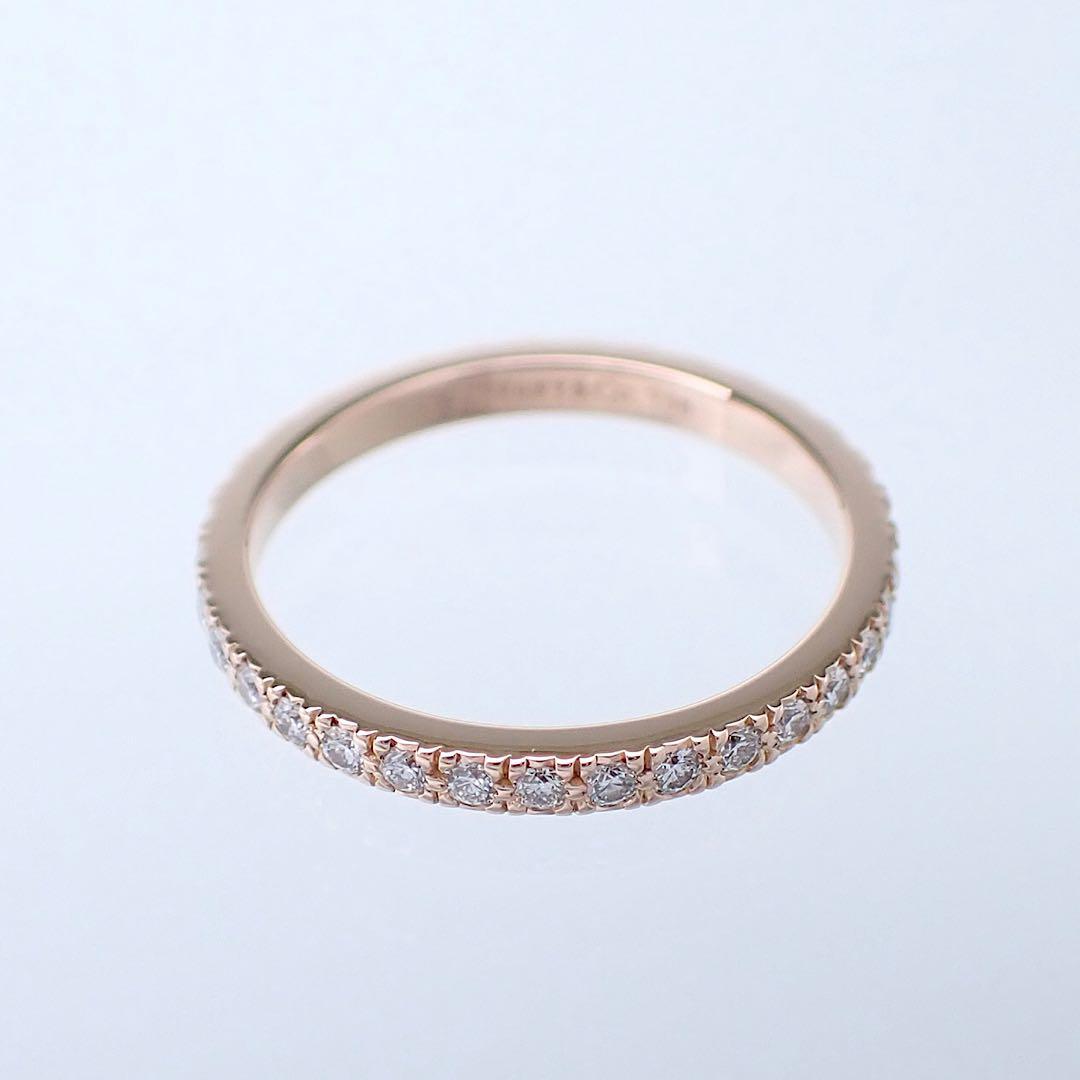 ティファニー ノヴォ K18PG フルサークル ダイヤモンド リング　8.5号