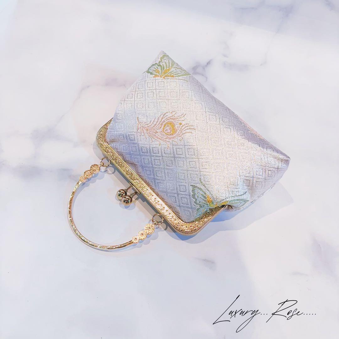 新作♡ヨーロッパに想い寄せ、、、美しく舞う小さなミニマムデザインがま口ミニバッグ