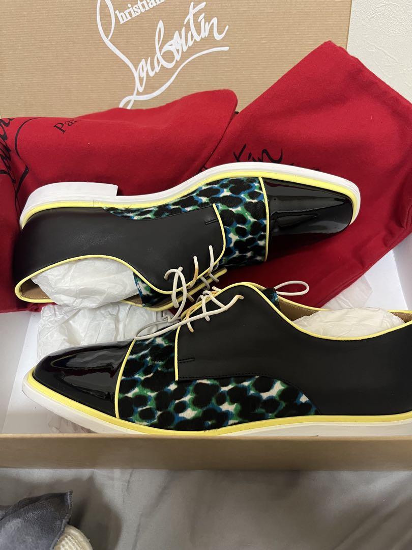 Christian Louboutin ドレスシューズ 黒/青/黄色