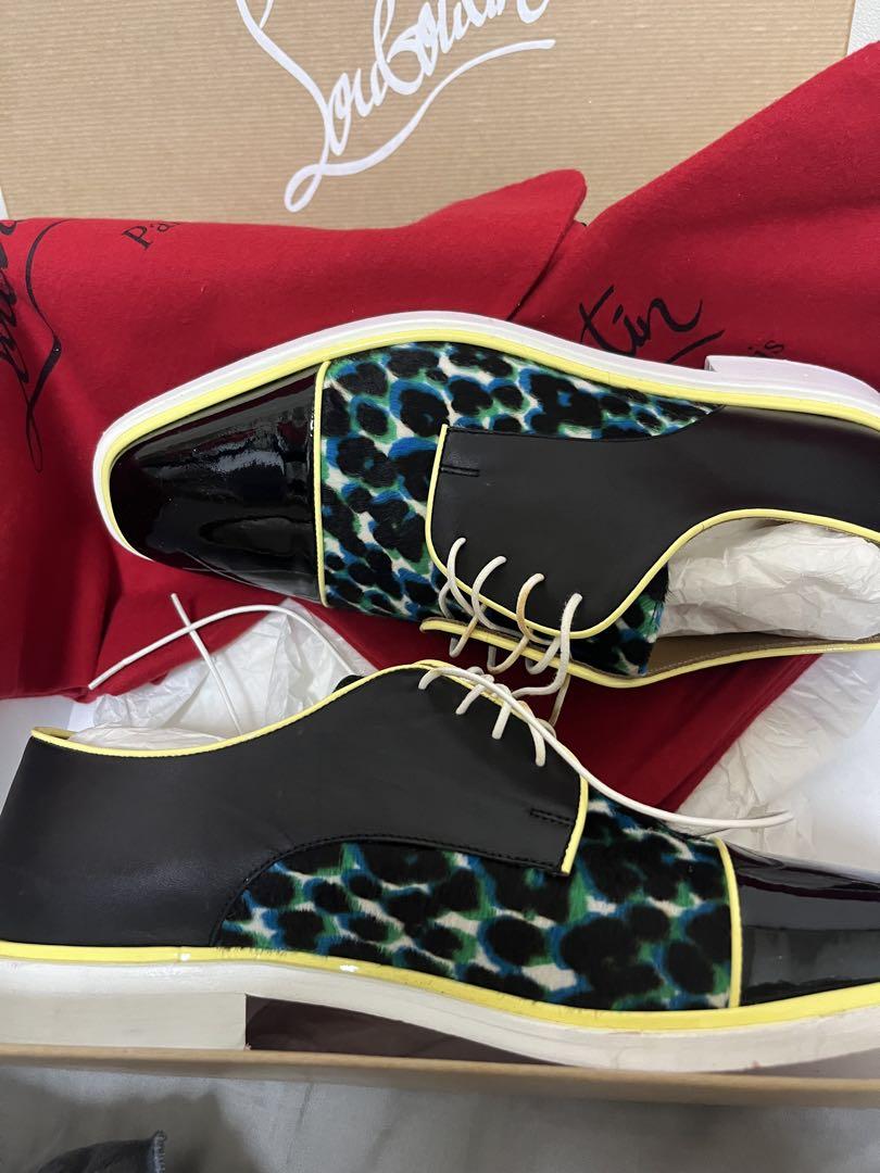 Christian Louboutin ドレスシューズ 黒/青/黄色