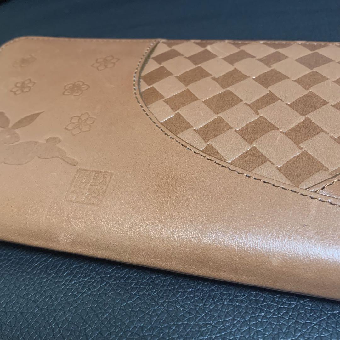 新品未使用 野村修平 福兎 長財布 ブラウン 茶 うさぎ 日本製