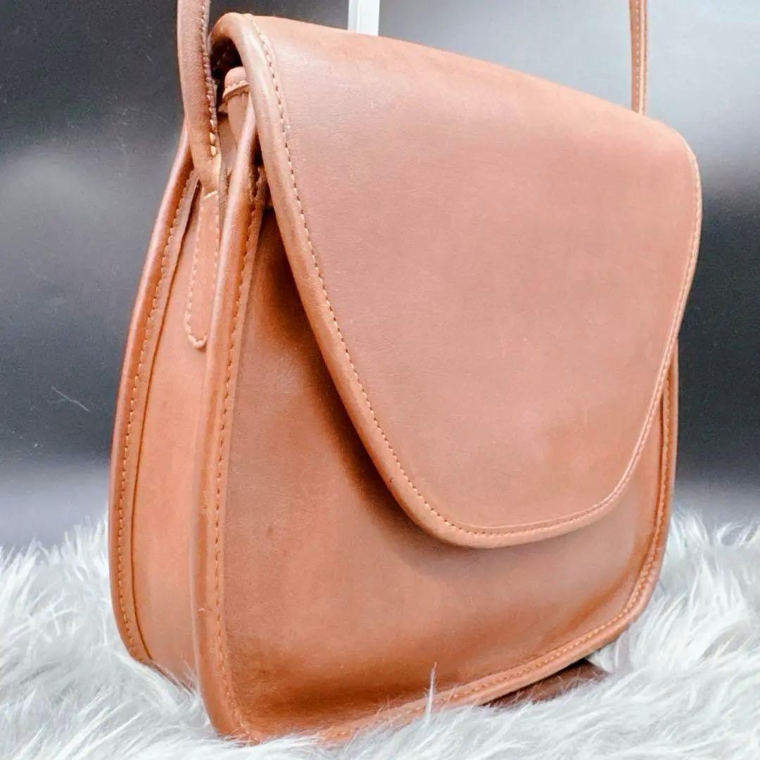 ヴィンテージ品 OLD COACH コーチ ショルダー レザー レディース 茶