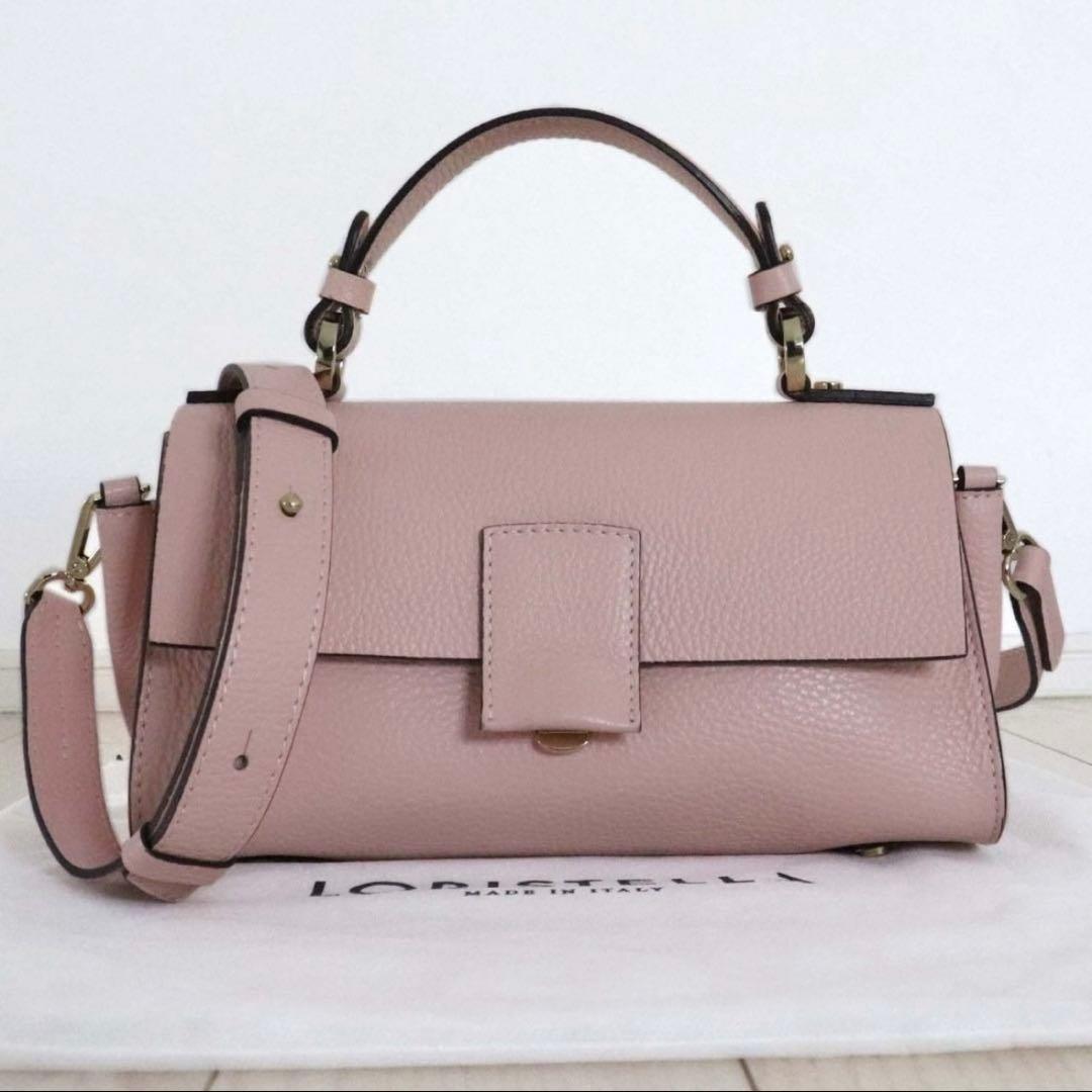 美品 ロリステッラ BETH ベス レザー 2WAY ショルダー バッグ ピンク
