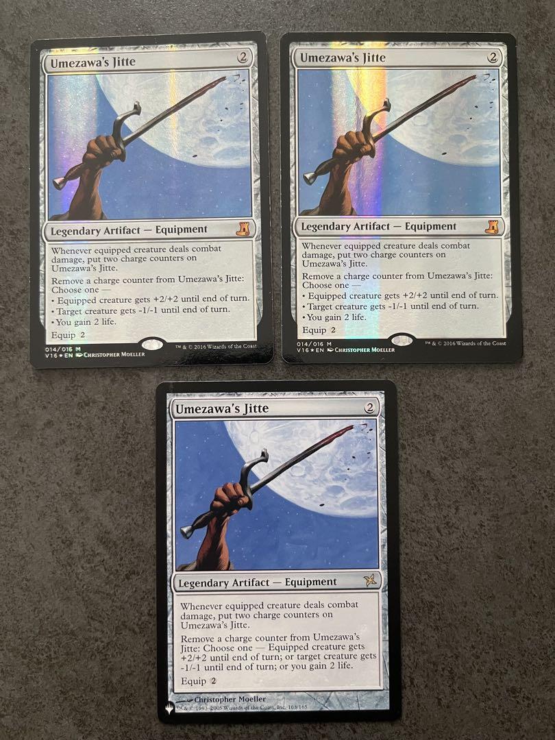 MTG マジック ザ ギャザリング 梅澤の十手 英語 FOIL 3枚セット