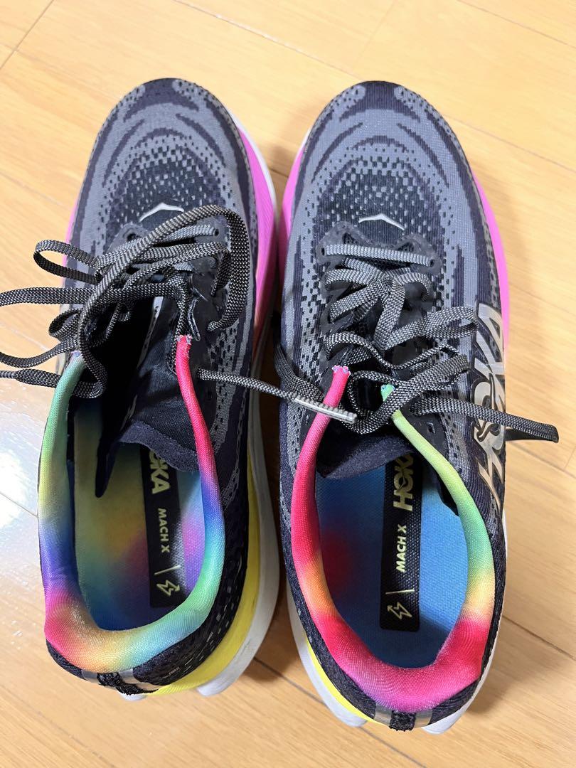 HOKA MACH X ブラック/マルチカラー 26cm 値引可