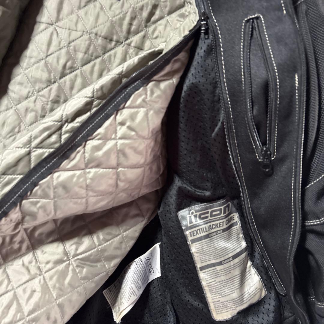 美品✨ICON アイコン CONTRA ジャケット 2XL黒 バイカー 防護 美品✨ICON アイコン CONTRA ジャケット 2XL黒 バイカー 防護