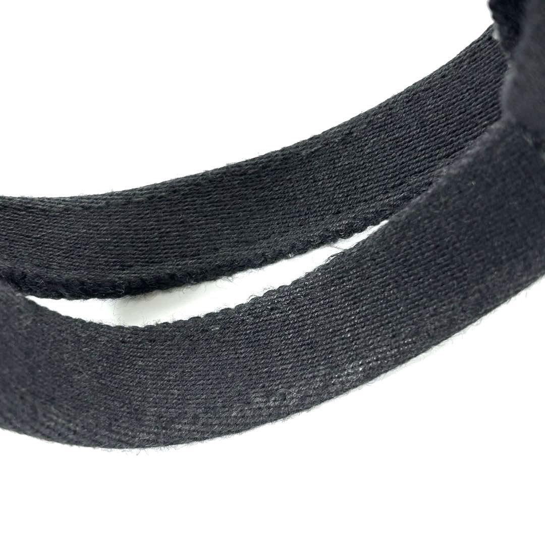 【美品】エルメス ハンドバッグ ヴァルパライソPM トワルシェブロン 黒 M48