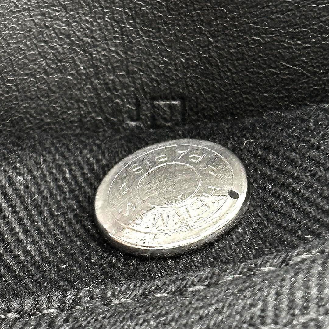 【美品】エルメス ハンドバッグ ヴァルパライソPM トワルシェブロン 黒 M48