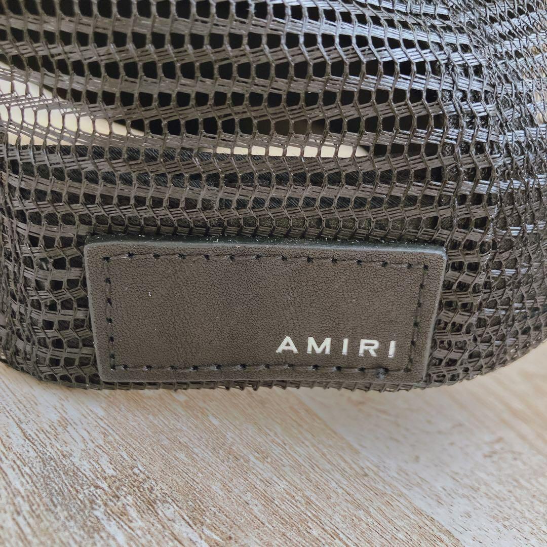 AMIRI ロゴ キャップ メッシュ ブラック