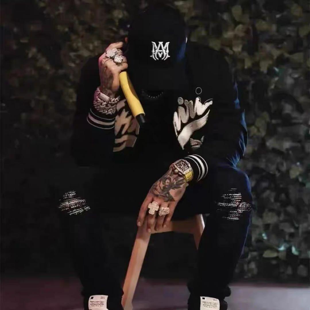 AMIRI ロゴ キャップ メッシュ ブラック