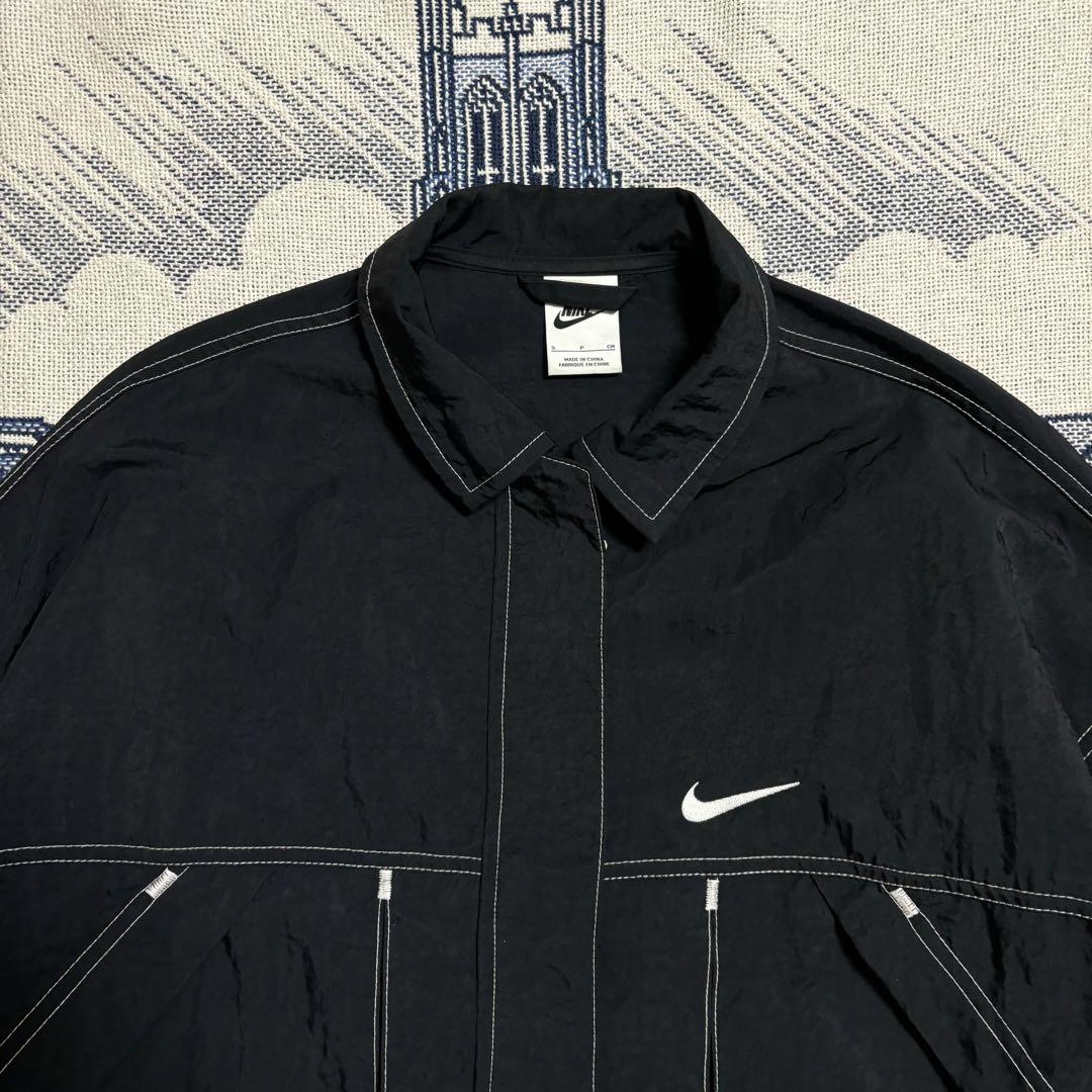 【一点物感トラッカー型でナイロン短丈】00s NIKE アメカジ