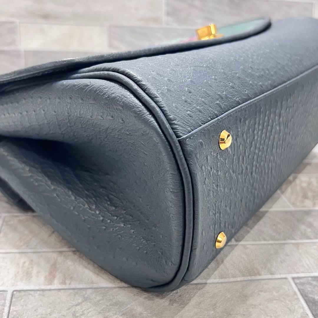 美品✨希少 KENZO FUKUI 福井謙三 本革レザー ハンドバッグ