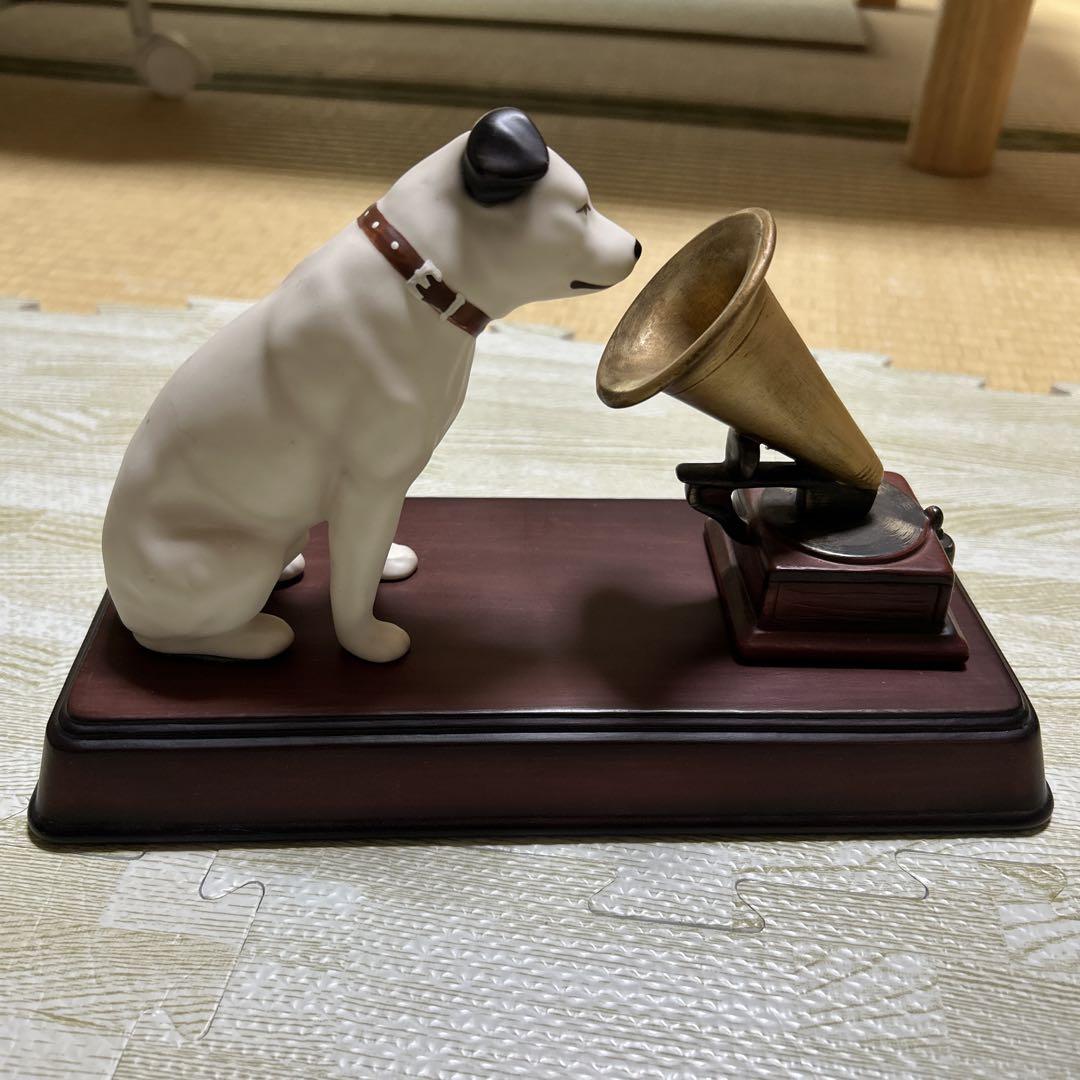 ビクター　ニッパー犬　置物
