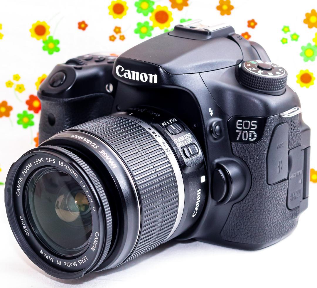 美品 Canon EOS 70D☆高速連写☆スマホに転送可！☆動作撮影可