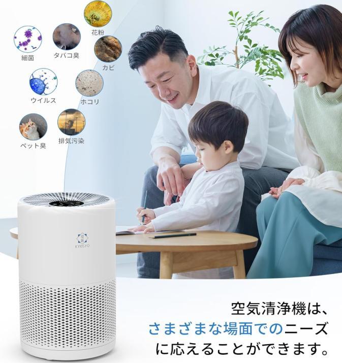 新品】空気清浄機 フィルター付き 省エネ 21畳 3段風量設定