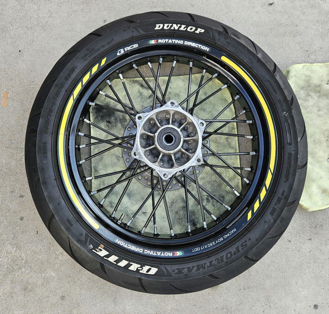 スズキ TS125R モタードホイール　前後