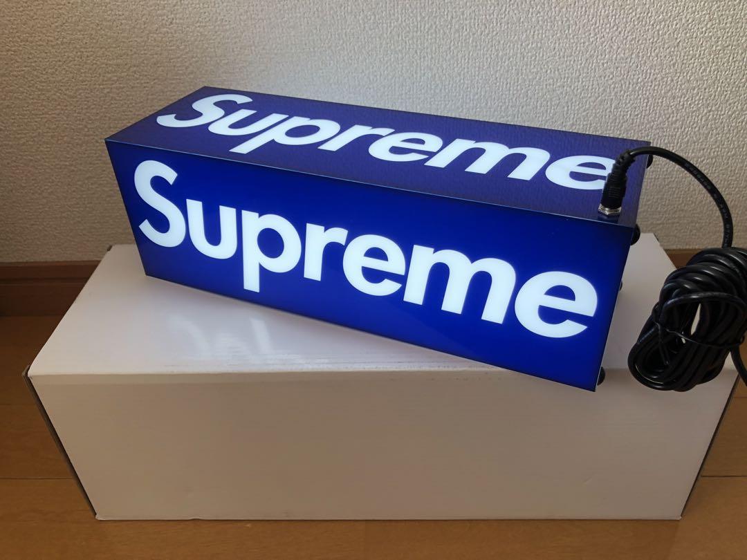 supreme box logo lamp(blue) supreme box logo lamp(blue)