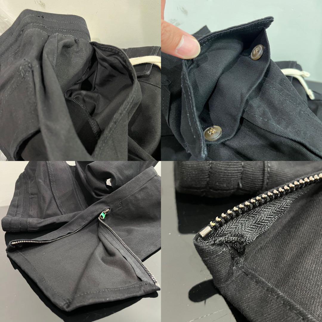 mnml タイトフィット抜群ストレッチカーゴパンツ BLACK M