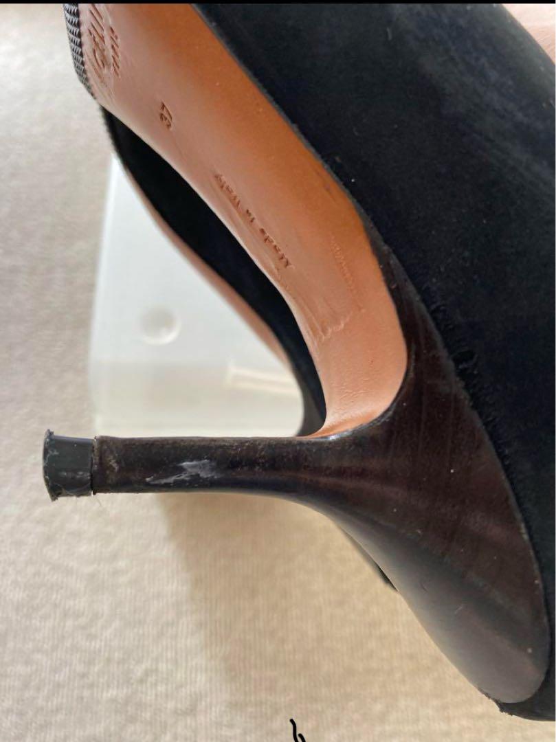 CELINE ブラック ポインテッドトゥ ヒール 37 CELINE ブラック ポインテッドトゥ ヒール 37