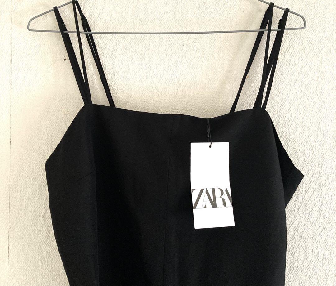 値下げ!定価10990円☆新品ZARA リネンワイドサロペット 値下げ!定価10990円☆新品ZARA リネンワイドサロペット