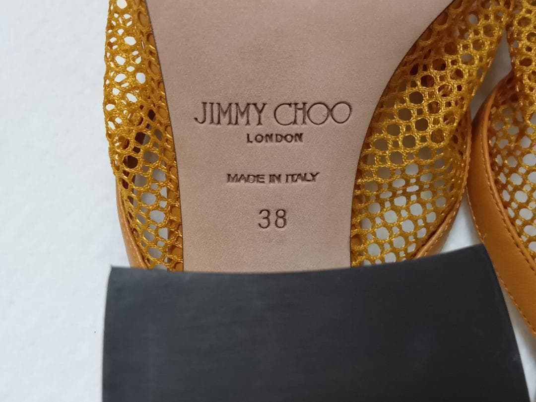 新品　Jimmy Choo Joud 85mm mules　38　イタリア製
