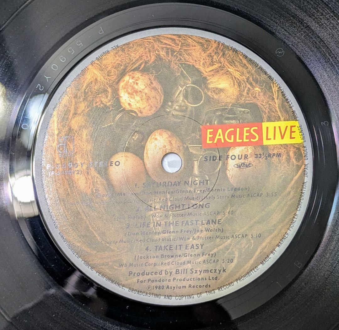 EAGLES LIVE レコード　ポスター付き