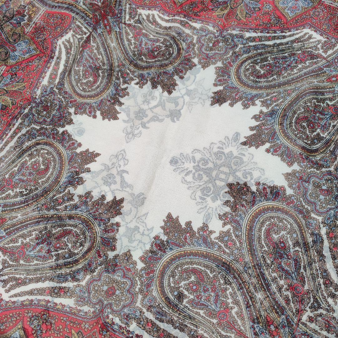 Yves Saint Laurent スカーフ 125 シルクシフォン タグ無し Yves Saint Laurent スカーフ 125 シルクシフォン タグ無し