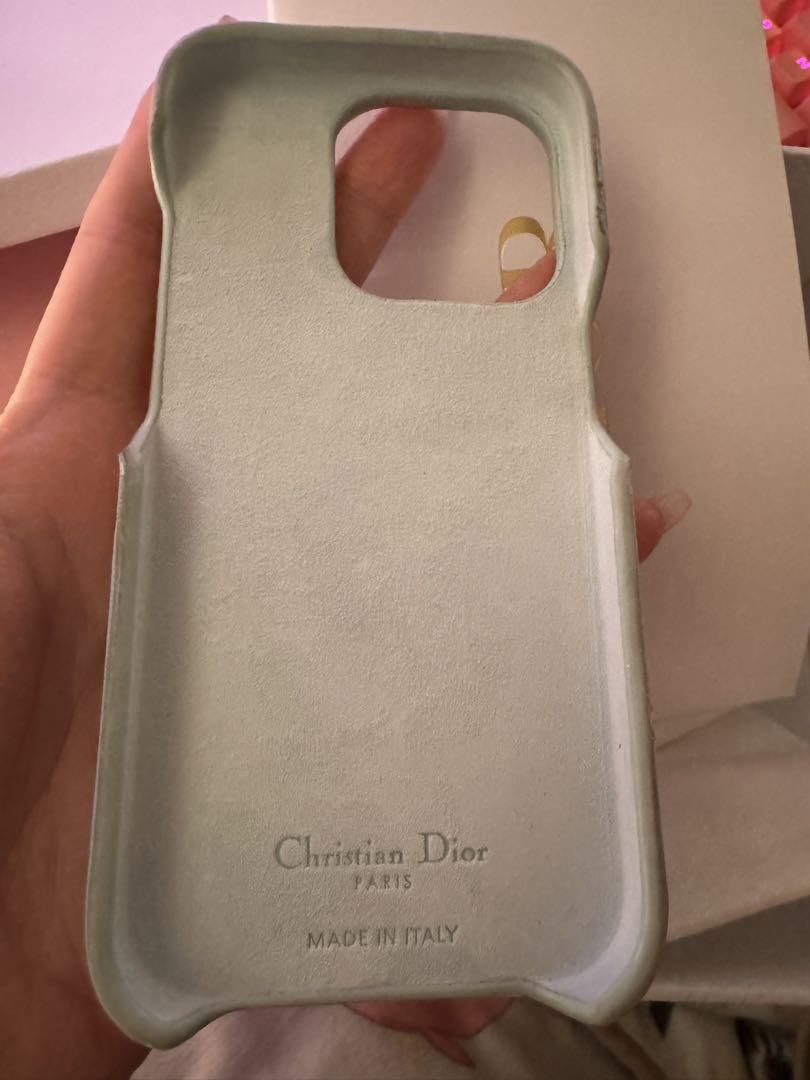 Dior アイフォンケース ライトブルー