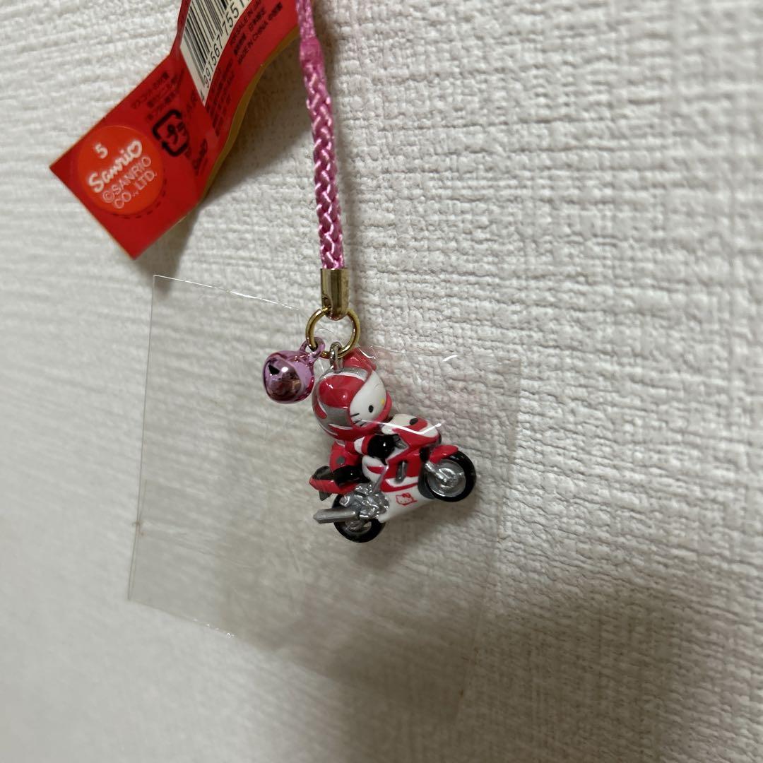 レア　キティ　ストラップ　ご当地　限定　サーキット バイク　オートバイ　2002 レア キティ ストラップ ご当地 限定 サーキット バイク