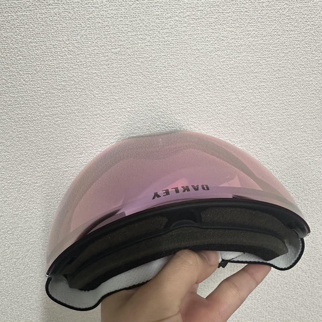 【美品】Oakley スキーゴーグル ピンクレンズ