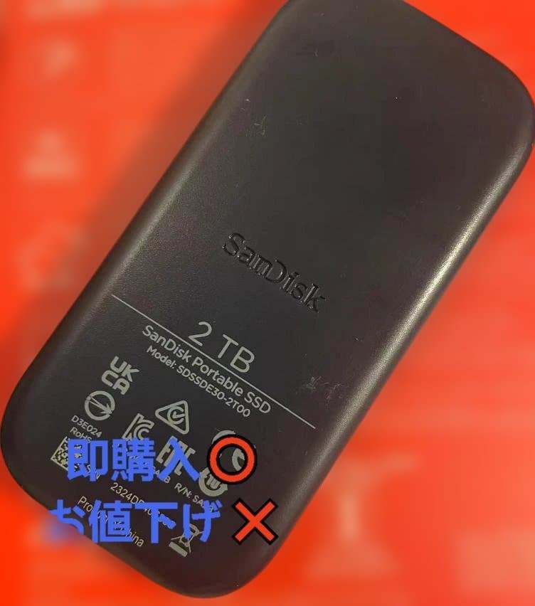 匿名発送 SanDisk Portable SSD 2TB