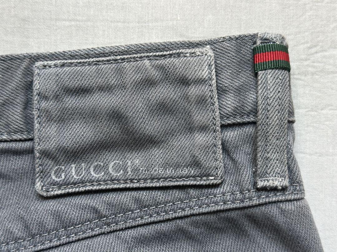 GUCCI グッチ　スリムフィット デニム　グレー 44