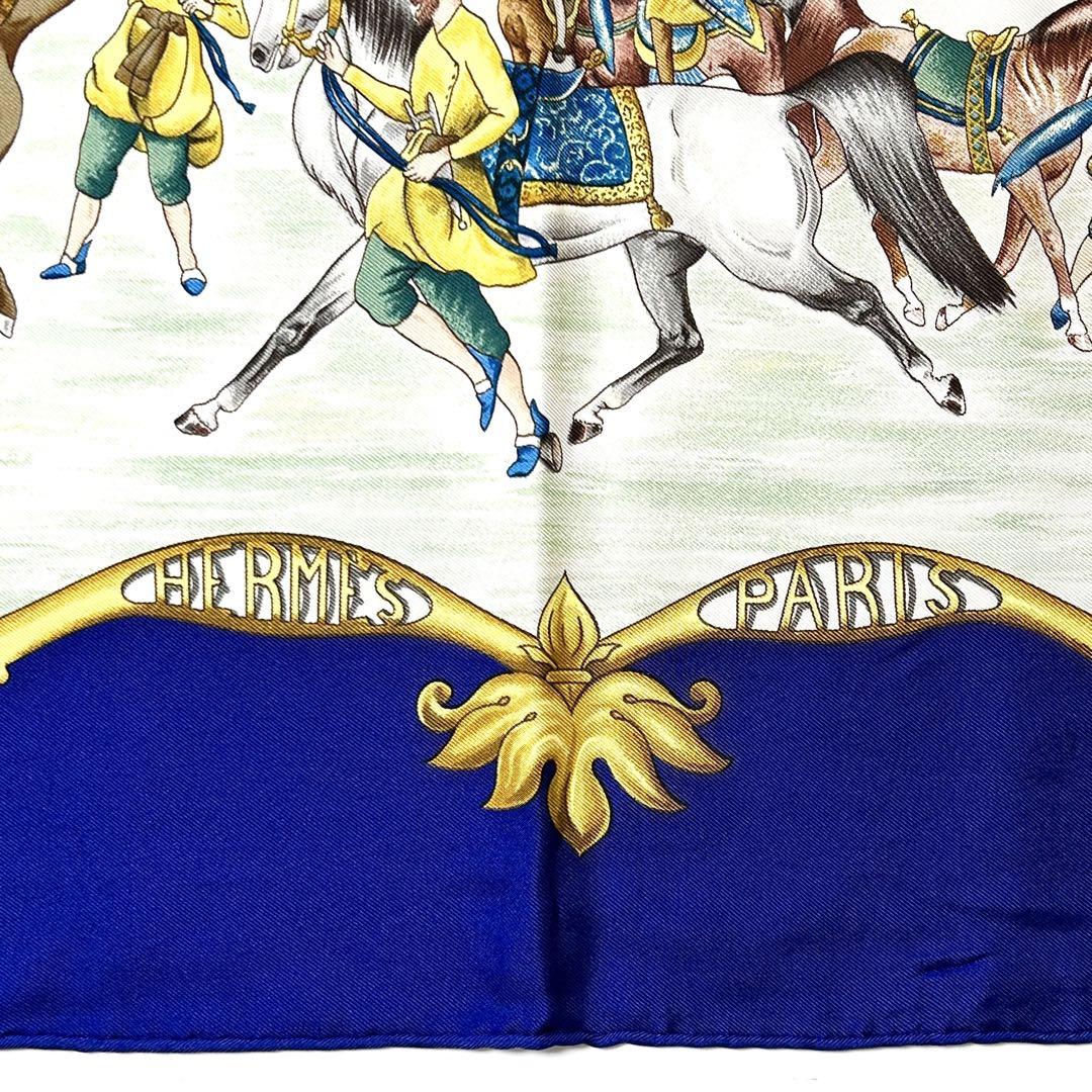 エルメス　シルク　カレ90 LES CHEVAUX DES MOGHOLS
