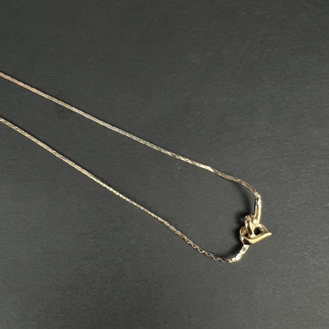 Christian Dior ハートモチーフ ゴールド ネックレス