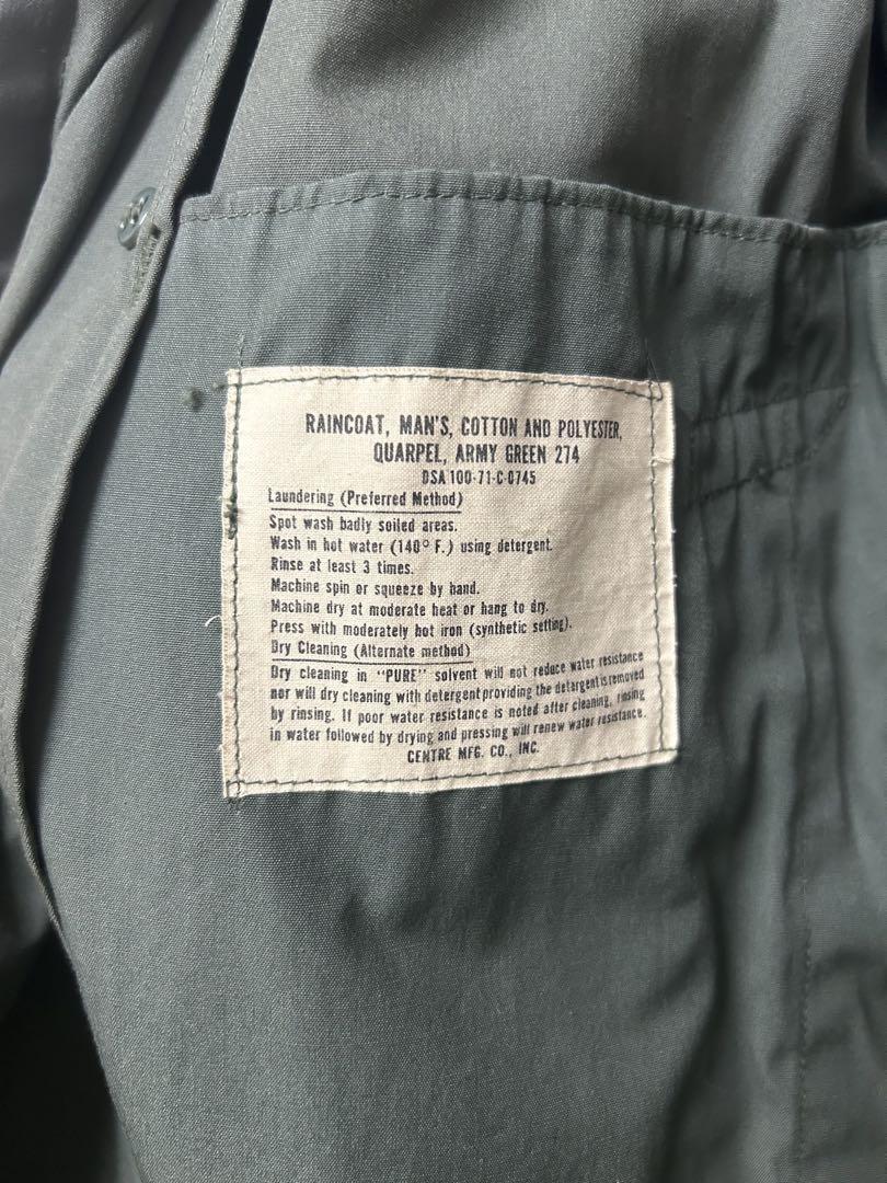 US Army 70s トレンチ レインコート
