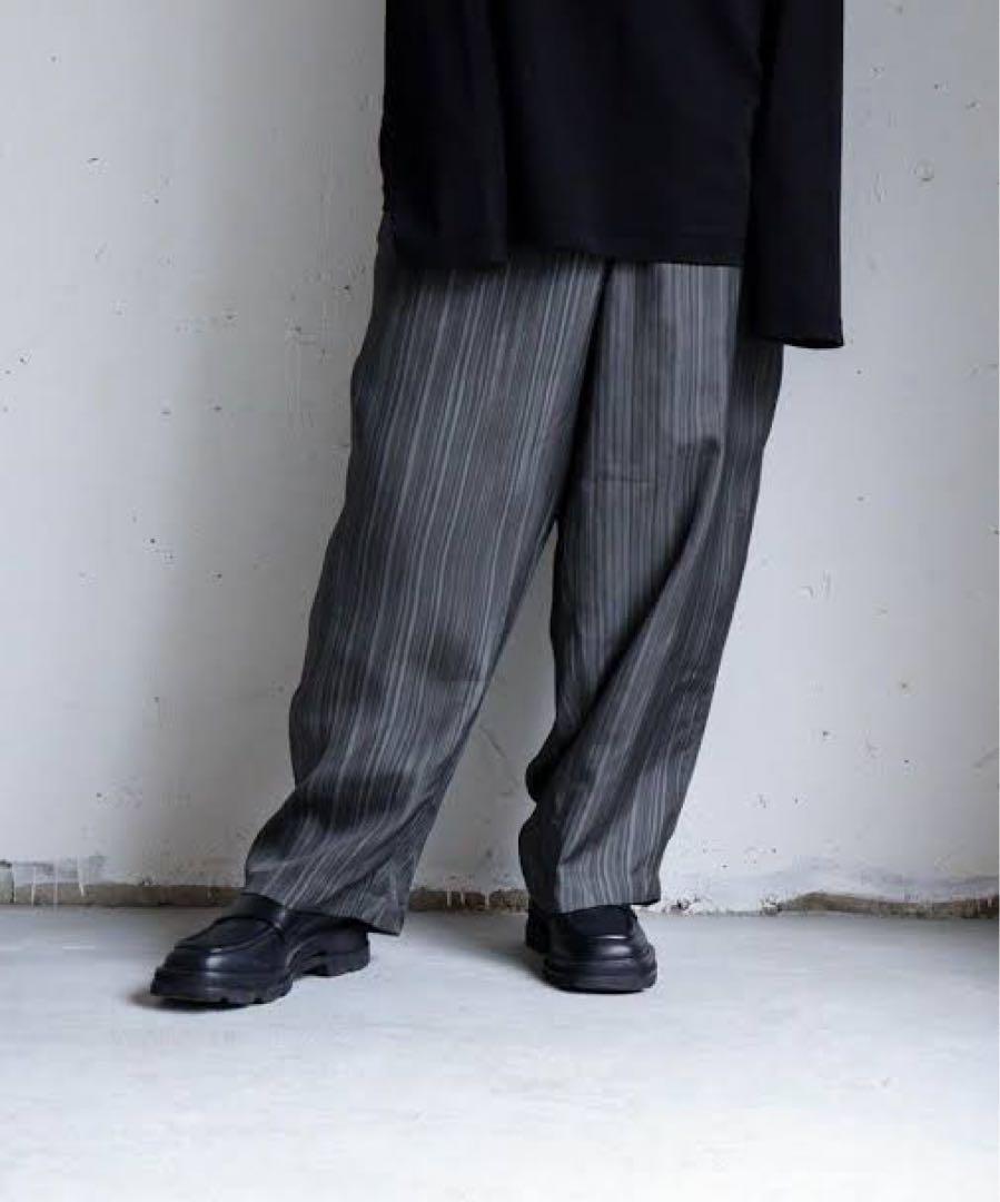 CTHY TROMPE-L’OEIL PLEATS WIDE PANTS