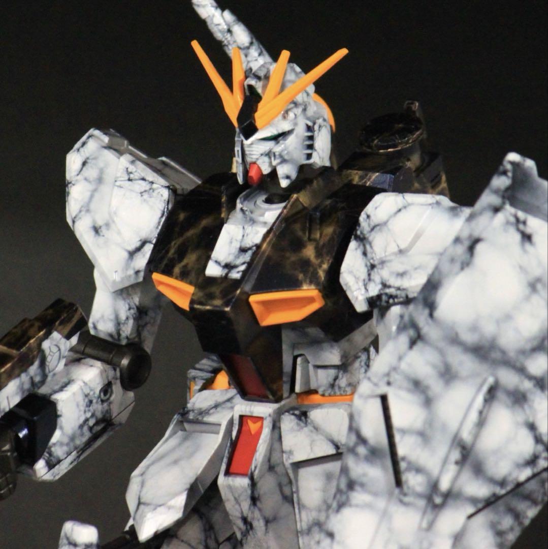 【大理石塗装】νガンダム　完成品