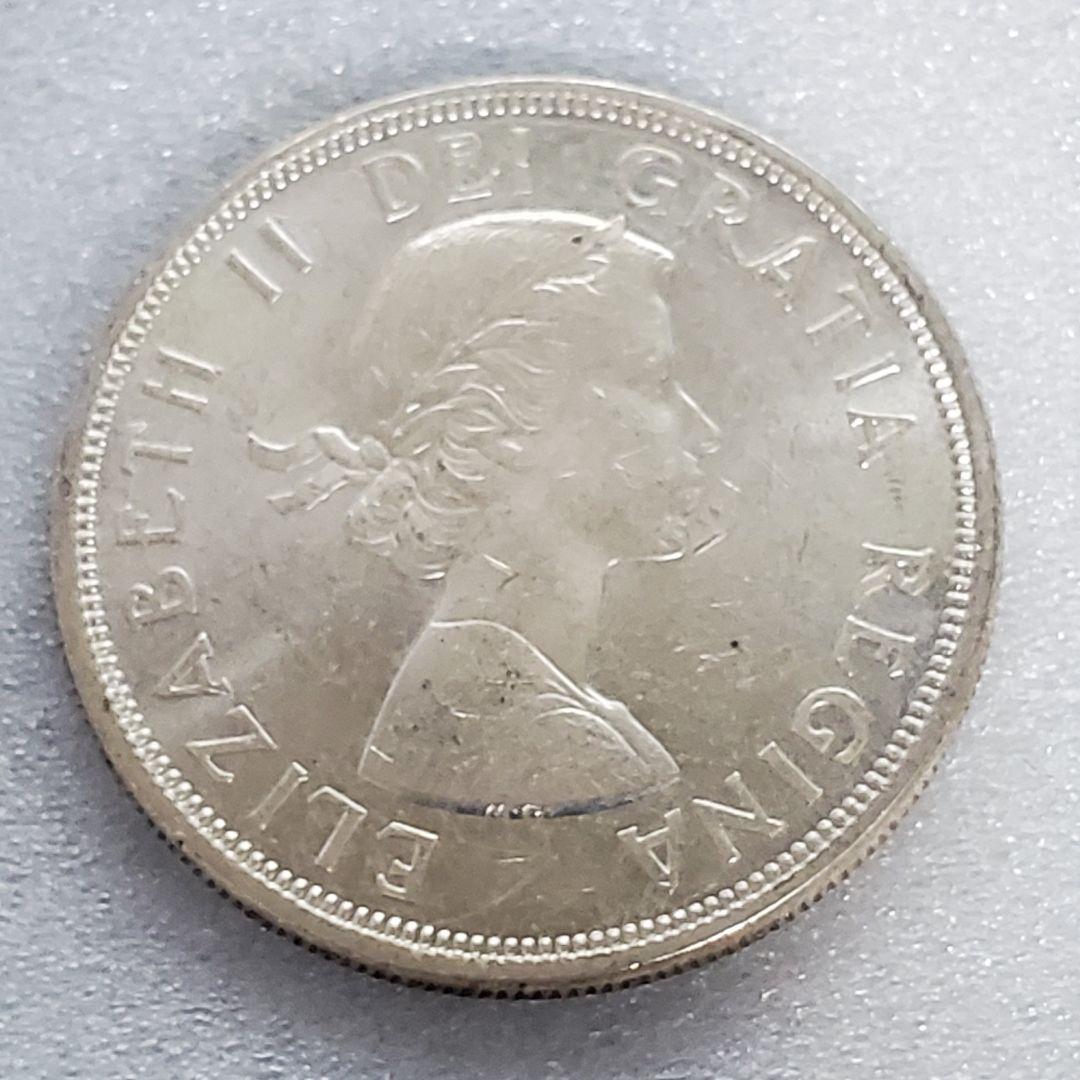 3406. 銀貨 1964年 カナダ シャーロットタウン 1ドル 海外硬貨