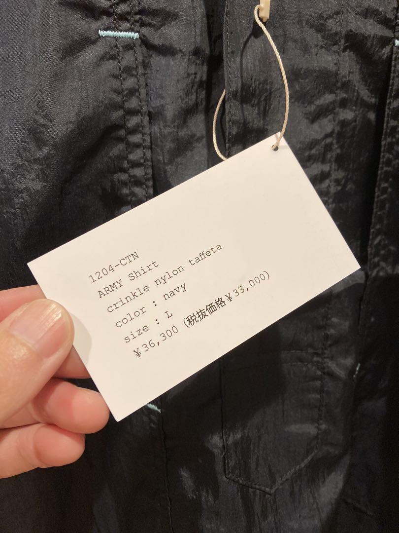 ポストオーバーオールズ　ARMY Shirt 1204-CTN ネイビー