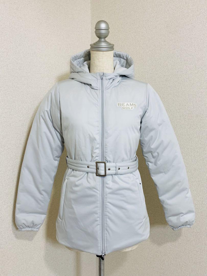 期間限定30％OFF! GOLF 【極美品】BEAMS 8163. ベルト付き 80% ダウンジャケット レディースウェア