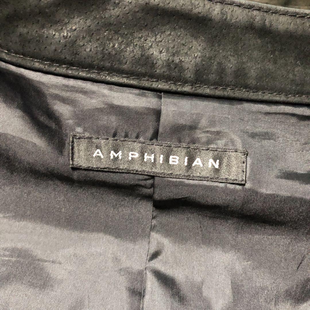 AMPHIBIAN ジップデザイン　シングルライダース