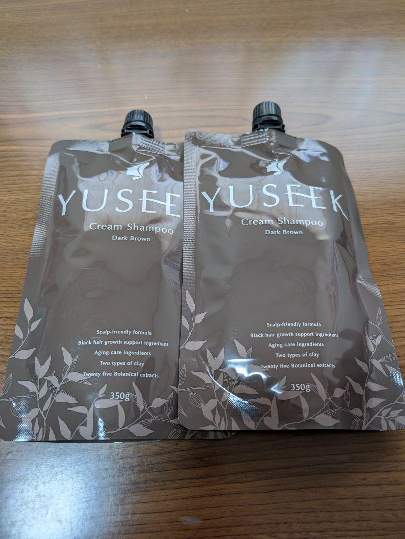 YUSEEK Cream Shampoo Dark Brown 2個セット