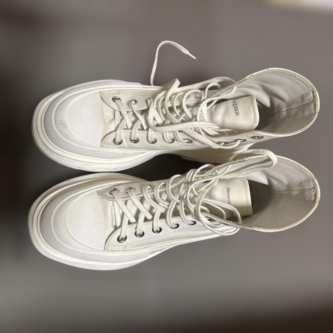 Alexander McQueen/ハイカットスニーカー/41/WHT/ - メルカリ