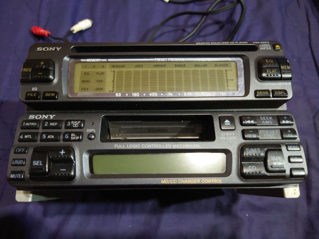 SONYソニーXR-C330 CSX-88EQ旧車へ