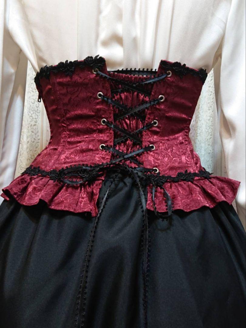 美品】BODYLINE ゴスロリ ワンピース 黒 フリル レース ロリータ