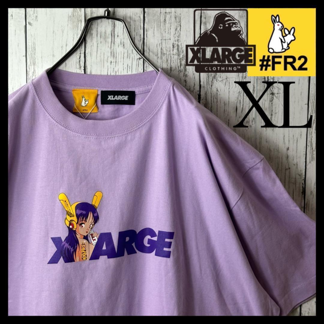 【新品】FR2 エクストララージ コラボ バイカーガール Tシャツ XL 紫
